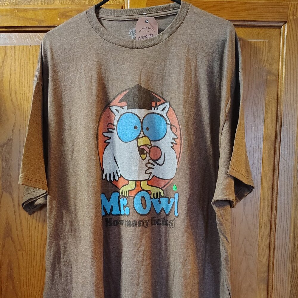 NWT - VINTAGE TEE LUV TOOTSIE POP - MR. OWL "HOW MANY LICKS" MEN'S T-SHIRT 3XL